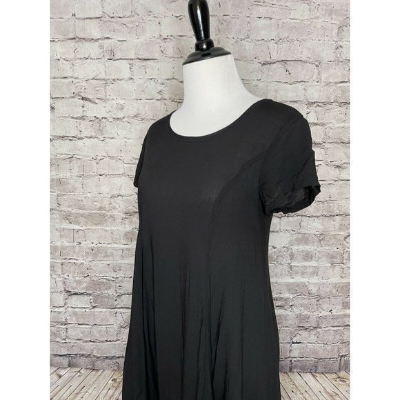 Silence +‎ Noise Solid Black Mini Dress - Picture 6 of 12